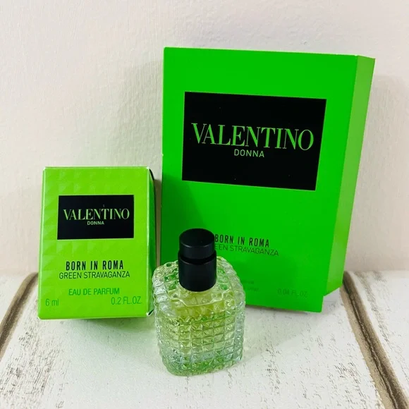 Valentino Born in Roma Green Stravaganza Deluxe Mini Parfume 6ml 0.2fl.oz. - Picture 2 of 7
